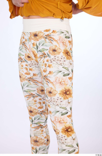 Hanane casual dressed thigh white floral leggings 0002.jpg